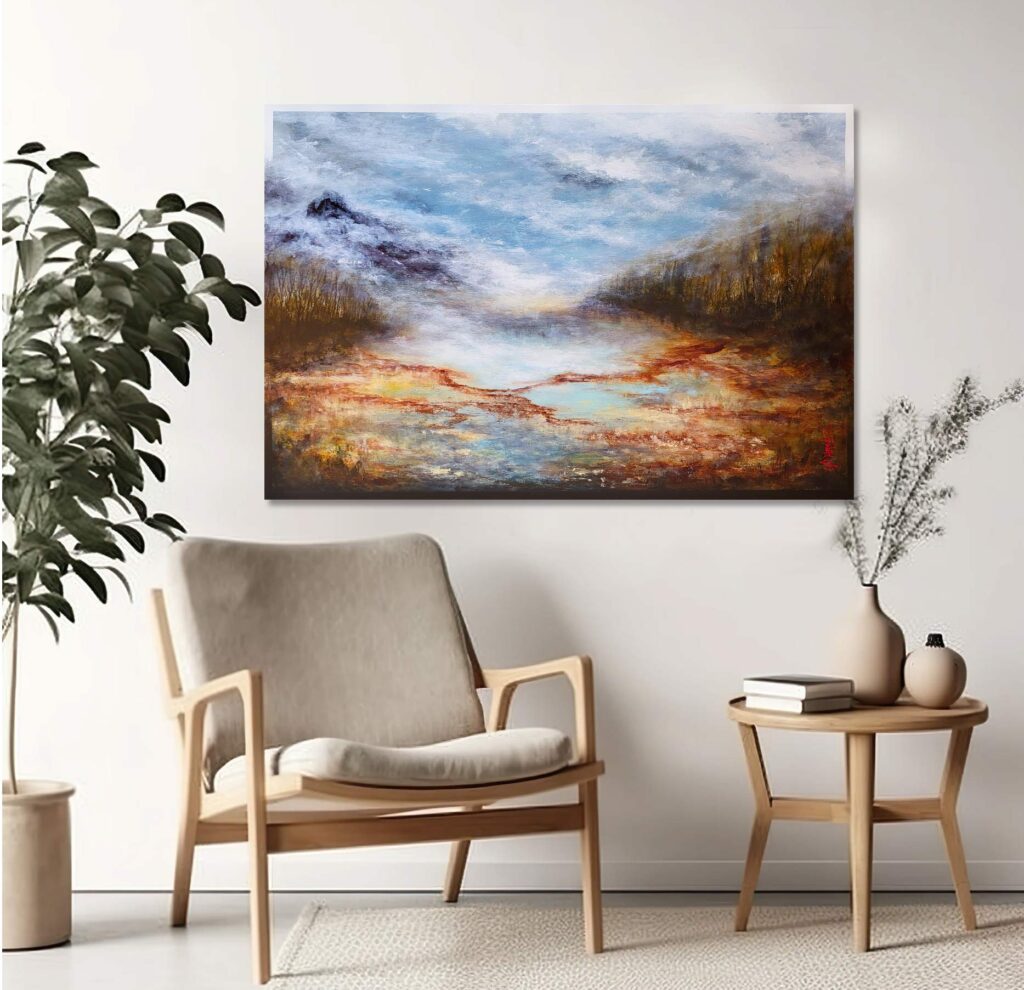 Haguier abstract romanticism inner atmospheric paintings