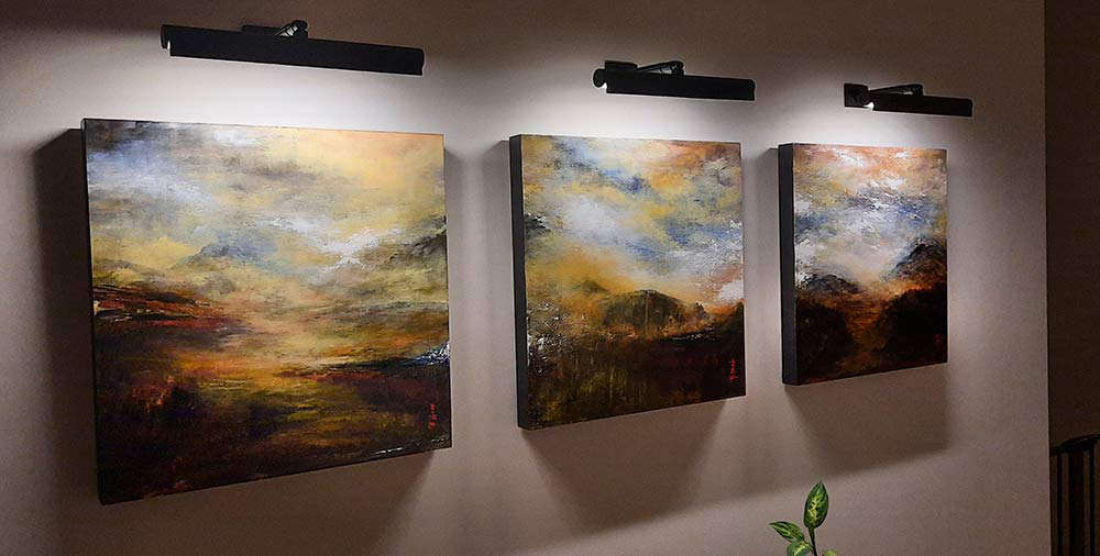 Haguier paintings romanticism atmospheric landscape style
