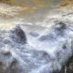 Nephelee - Haguier abstract landscape Painting