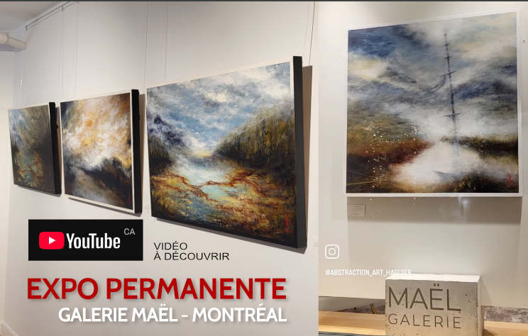 Exposition Montreal Galerie Mael peinture tableau abstrait 