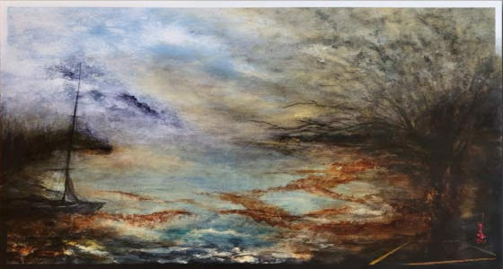 Romanticism abstract art landscape